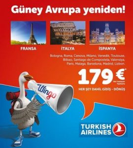 Türkiye Hava Yolları 179 Euro